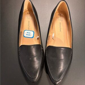 Time and Tru Women's Black Loafers